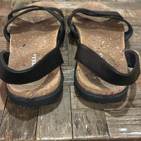 Merrell Napa Valley Slingback Leather Cork Sandals  Dark Malbec Size 8 - Picture 4 of 9